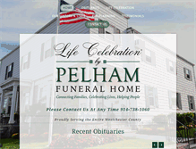 Tablet Screenshot of pelhamfuneral.com